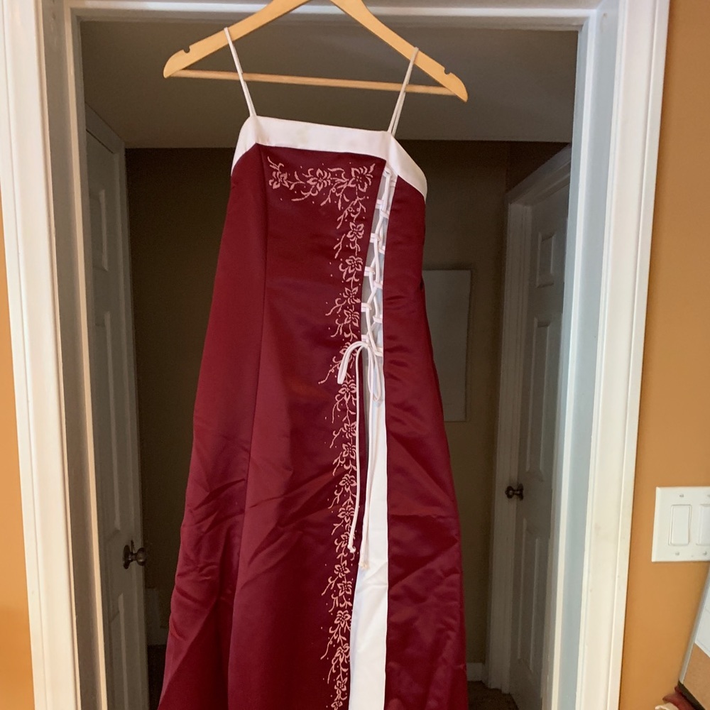 Maroon girls dress